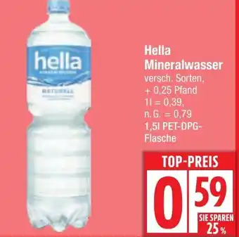 Edeka Hella Mineralwasser Angebot