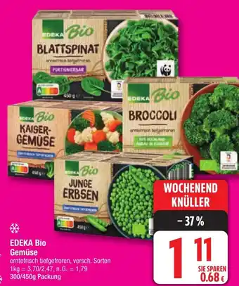 Edeka EDEKA Bio GemüseJUNGE ERBSEN Angebot