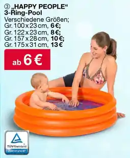 Woolworth HAPPY PEOPLE" 3-Ŕing-Pool Angebot