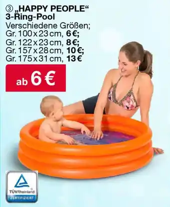 Woolworth HAPPY PEOPLE" 3-Ŕing-Pool Angebot