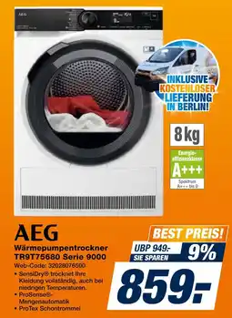 Expert Aeg wärmepumpentrockner tr9t75680 serie 9000 Angebot