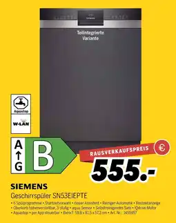 MEDIMAX Siemens geschirrspüler sn53eiepte Angebot