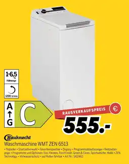 MEDIMAX Bauknecht waschmaschine wmt zen 6513 Angebot