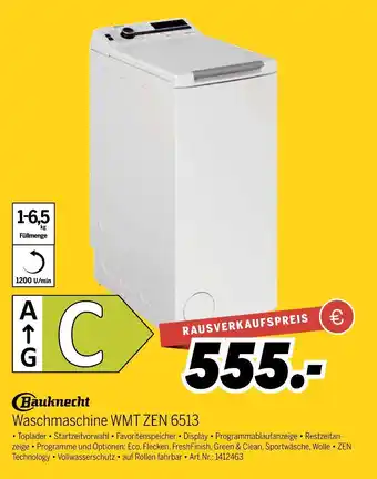 MEDIMAX Bauknecht waschmaschine wmt zen 6513 Angebot