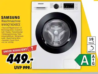 MEDIMAX Samsung waschmaschine ww9qt4048ce Angebot