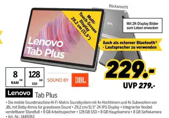 MEDIMAX Lenovo tab plus Angebot