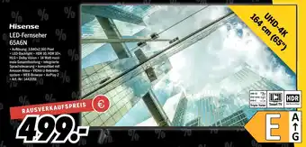 MEDIMAX Hisense led-fernseher 65a6n Angebot