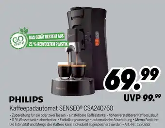 MEDIMAX Philips kaffeepadautomat senseo csa240/60 Angebot