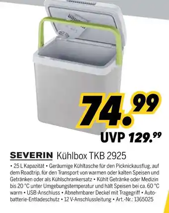 MEDIMAX Severin kühlbox tkb 2925 Angebot