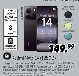 MEDIMAX Xiaomi redmi note 14 (128gb) Angebot