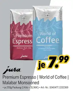 MEDIMAX Jura premium espresso | world of coffee | malabar monsooned Angebot