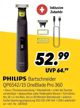MEDIMAX Philips bartschneider qp6542/15 oneblade pro 360 Angebot