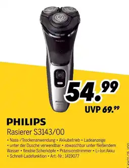 MEDIMAX Philips rasierer s3143/00 Angebot
