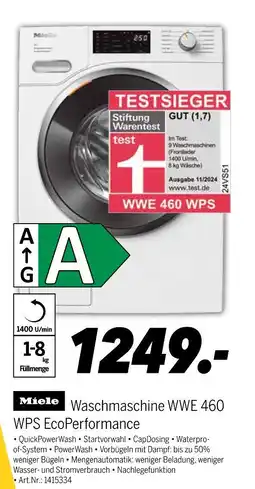 MEDIMAX Miele waschmaschine wwe 460 wps ecoperformance Angebot