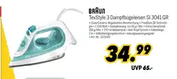 MEDIMAX Braun texstyle 3 dampfbügeleisen si 3041 gr Angebot