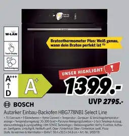 MEDIMAX Bosch autarker einbau-backofen hbg778nb1 select line Angebot