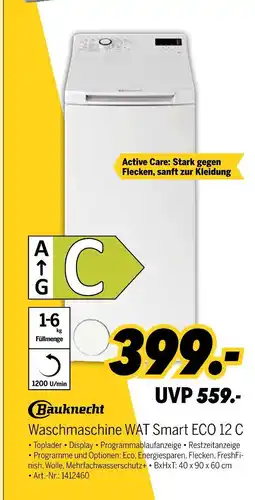 MEDIMAX Bauknecht waschmaschine wat smart eco 12 c Angebot