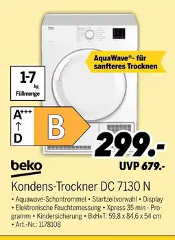 MEDIMAX Beko kondens-trockner dc 7130 n Angebot
