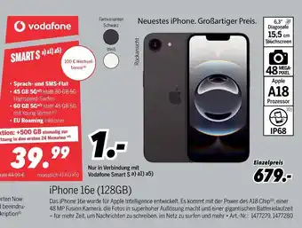 MEDIMAX Apple iphone 16e (128gb) Angebot