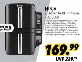 MEDIMAX Ninja 2-ebenen heißluftfritteuse - sl300eu Angebot