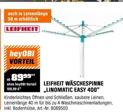 OBI Leifheit wäschespinne „linomatic easy 400“ Angebot