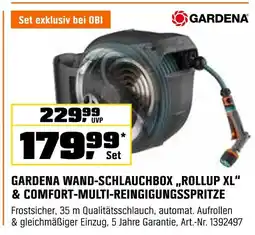 OBI Gardena wand-schlauchbox „rollup xl“ Angebot