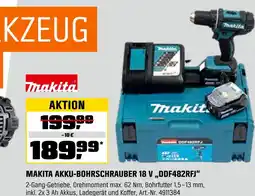 OBI Makita akku-bohrschrauber 18 v „ddf482rfj“ Angebot