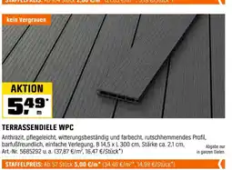 OBI Terrassendiele wpc Angebot