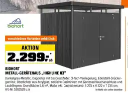 OBI Biohort metall-gerätehaus „highline h3“ Angebot