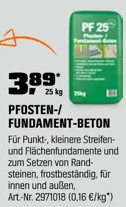 OBI Pfosten-/fundament-beton Angebot