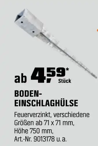 OBI Boden-einschlaghülse Angebot