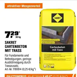 OBI Sakret gartenbeton mit trass Angebot