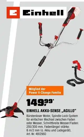 OBI Einhell akku-sense „agillo“ Angebot