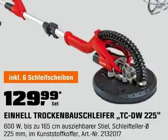 OBI Einhell trockenbauschleifer tc-dw 225 Angebot