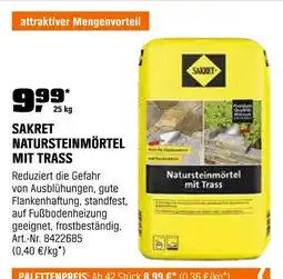 OBI Sakret natursteinmörtel mit trass Angebot