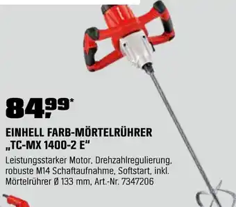 OBI Einhell farb-mörtelrührer tc-mx 1400-2 e Angebot