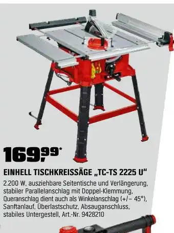 OBI Einhell tischkreissäge „tc-ts 2225 u“ Angebot