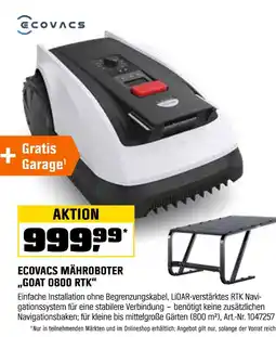 OBI Ecovacs mähroboter goat 0800 rtk Angebot