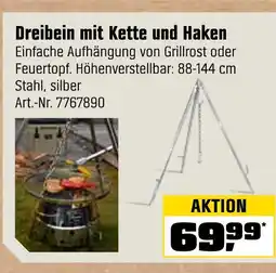 OBI Dreibein mit kette und haken Angebot