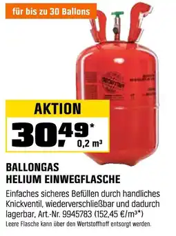 OBI Ballongas helium einwegflasche Angebot