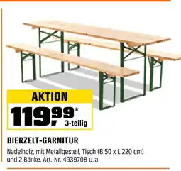 OBI Bierzelt-garnitur Angebot