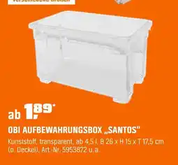 OBI Obi aufbewahrungsbox santos Angebot