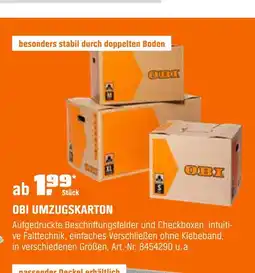 OBI Obi umzugskarton Angebot