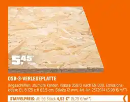OBI Osb-3-verlegeplatte Angebot