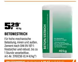 OBI Betonestrich Angebot