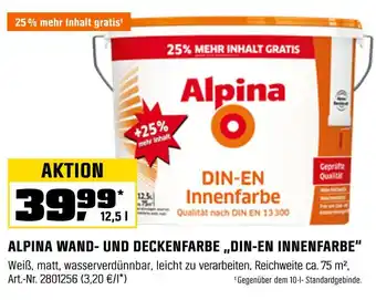 OBI Alpina wand- und deckenfarbe „din-en innenfarbe“ Angebot