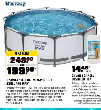 OBI Bestway stahlrahmen-pool set „steel pro max“ Angebot