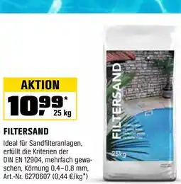 OBI Filtersand Angebot