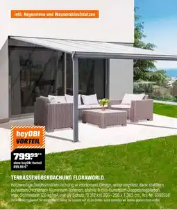 OBI Terrassenüberdachung floraworld Angebot
