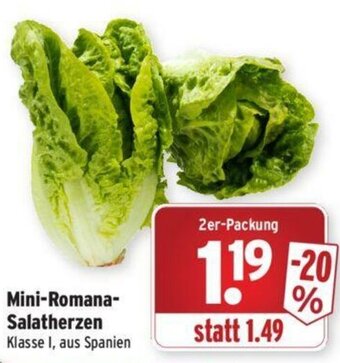 Wasgau Mini Romana Salatherzen Angebot